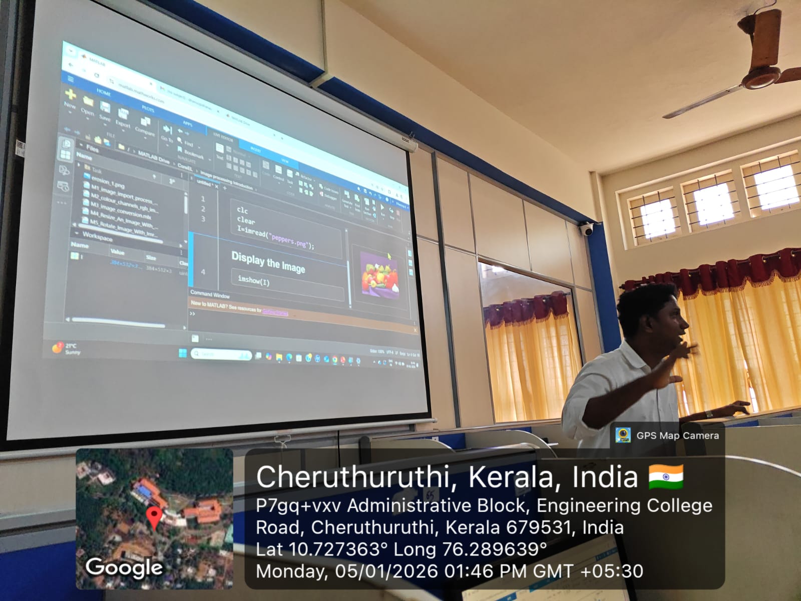 MRE Department Hosted Workshop on Visual Computing with MATLAB 